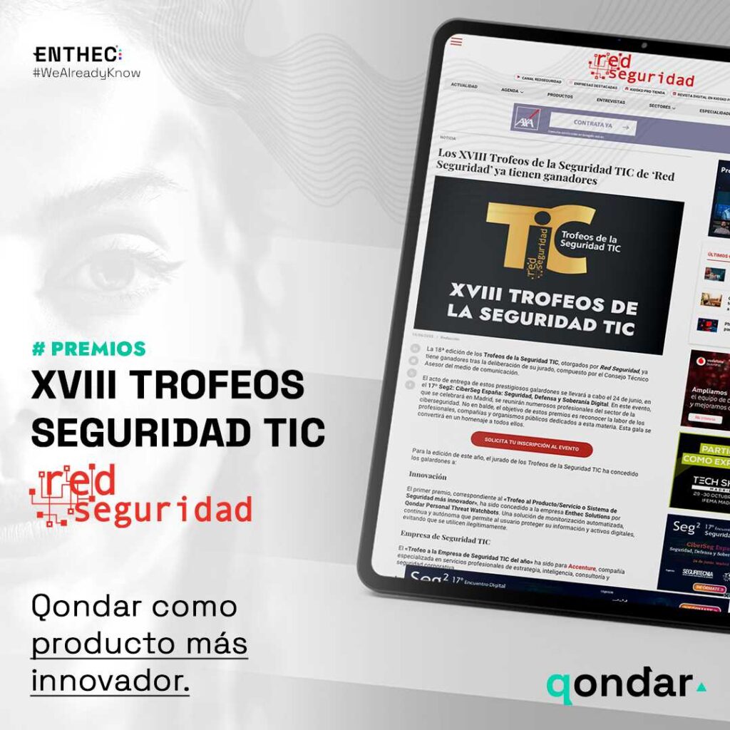 Qondar wins the Trofeo Seguridad TIC
